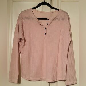 Lightweight Waffle Knit Top